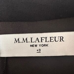 Rare M.M. plus size dress 2X (+3) beautiful black crepe jersey NWT